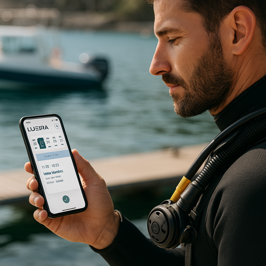 Aplicación para instructores de Buceo